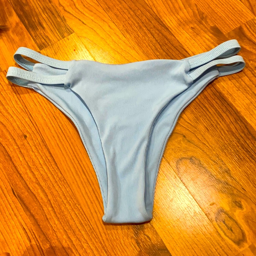 Blue bikini bottom